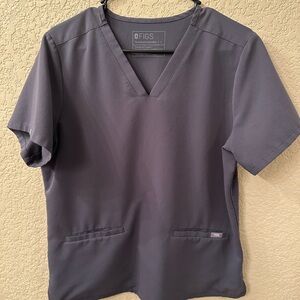 Figs Technical Collection Charcoal Top